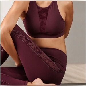 Lululemon Wunder Under HR Tight Flocked 28” Dark Adobe Sz. 6 Special Edition